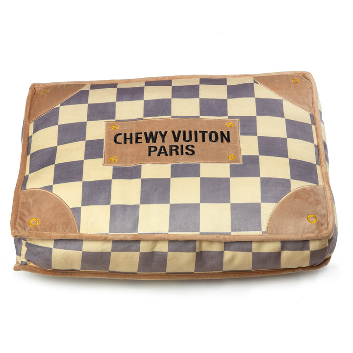 Haute Diggity Dog Checkered Chewy Vuiton Dog Bed