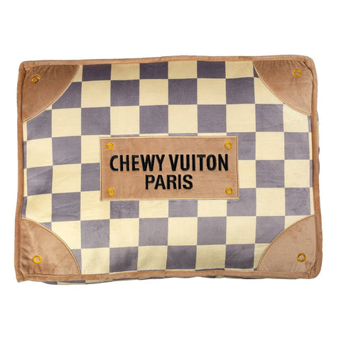 Haute Diggity Dog Checkered Chewy Vuiton Dog Bed