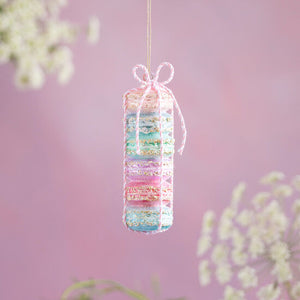 Glass Stacked Macaron Ornament