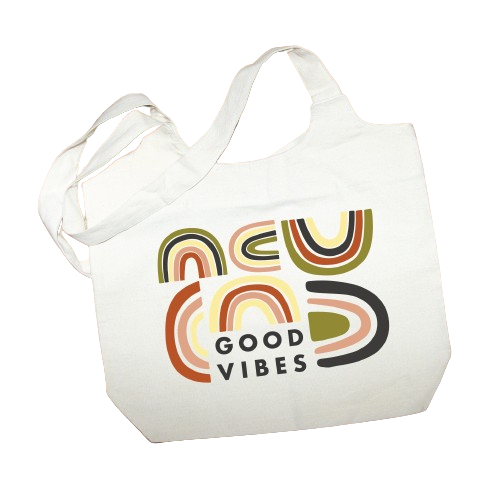 Good Vibes Natural Tote