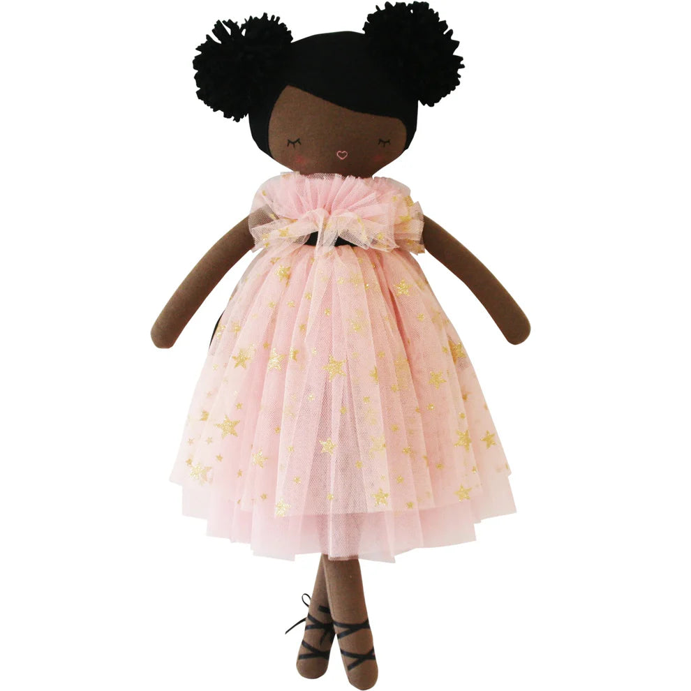Halle Ballerina Doll (Darker Brown & Ebony) | Alimrose