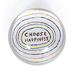 Sugarboo & Co Choose Happiness Glass Paperweight