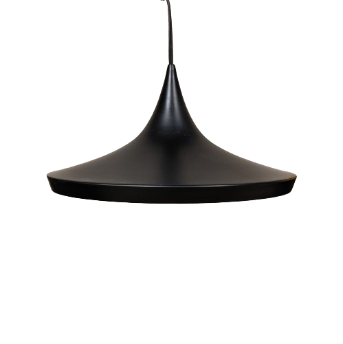 Black Carbon Steel Pendent Light with Copper interior