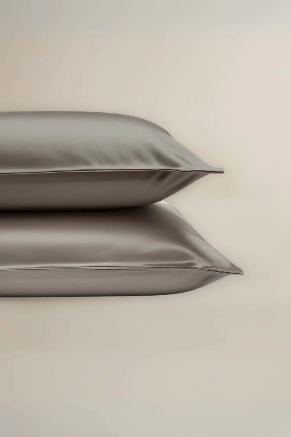Faceplant Dreams Bamboo King Pillowcase Set - Pearl Grey