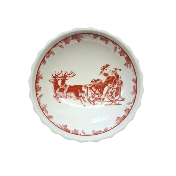 Yuletide Stoneware Compote