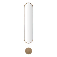 Antique Brass Oval Wall Mirror | Danya B.