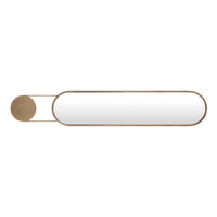 Antique Brass Oval Wall Mirror | Danya B.