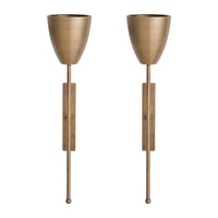Antique Brass Wall Candle Sconces (Set of 2) | Danya B.