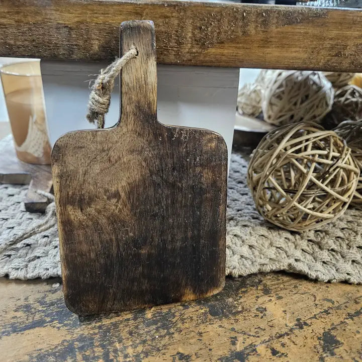 Dark Wood Square Chopping Board