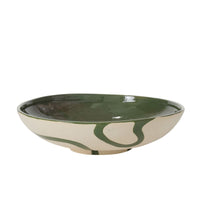 Ceramic Hand-Painted Food-Safe Curvature Bowl