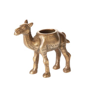 Antiqued Gold Recycled Cast Aluminum Camel Planter