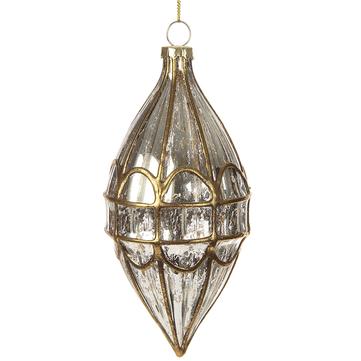 Gold & Mercury Glass Finial Ornament