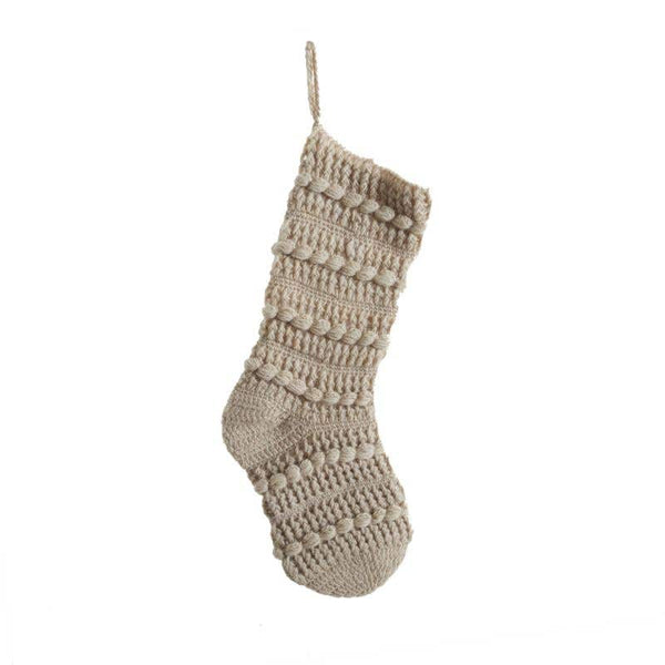 Crocheted Wool Knit Stocking