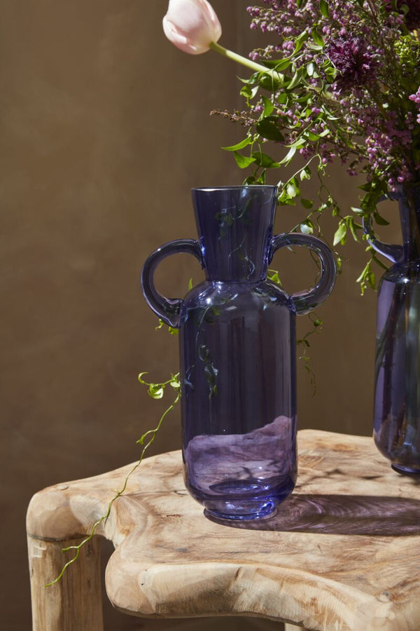 Handmade Light Purple Glass Denia Vase