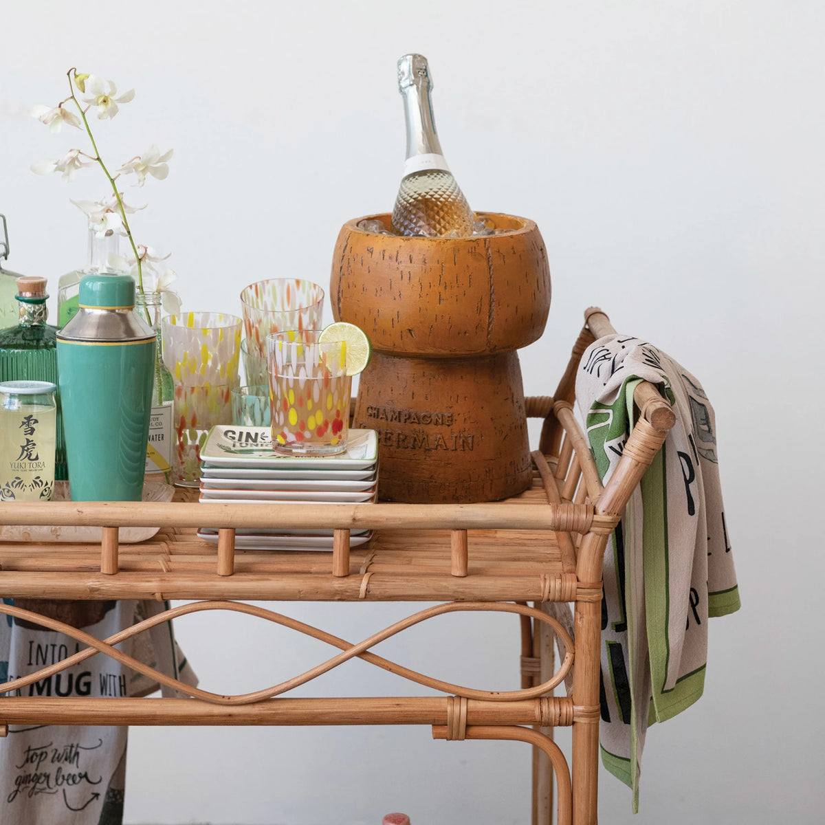 Resin Cork Shaped Ice Bucket