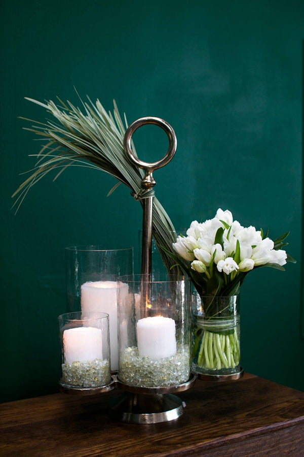 Brass & Glass Ethereal Candleholder