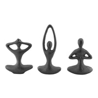 Peaceful Female Yoga Tabletop Figures (Set of 3 Poses) | Danya B.