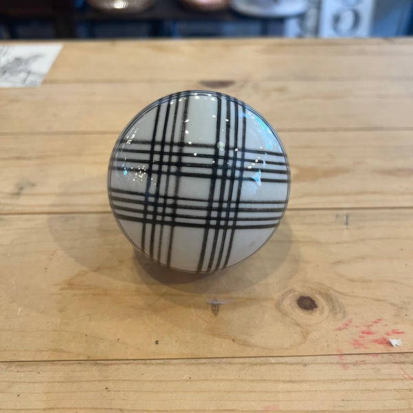 Hand-Painted Stoneware Orbs