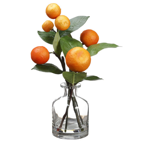 Oranges In Glass Vase