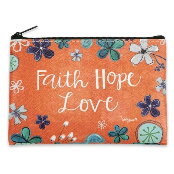 Faith Hope Love Zippered Bag