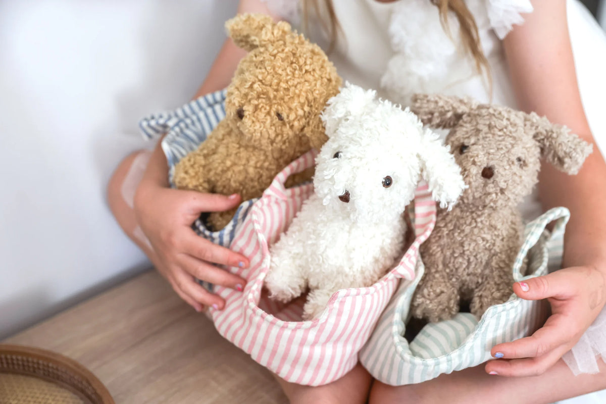 Marshmallow the Puppy in Carrier | Alimrose