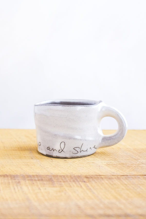 ZPots Handmade Show Up and Shine Mini Mug