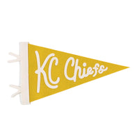 Handmade Wool KC Chiefs Pennant