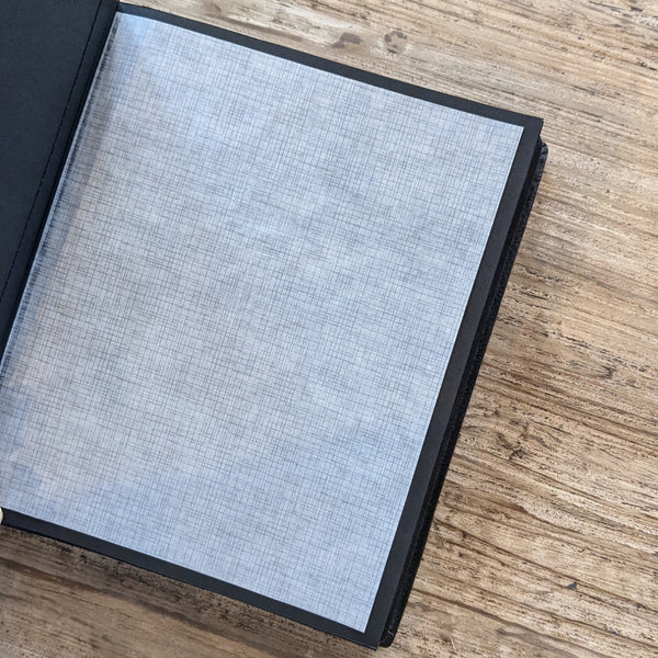 Handmade Italian Black Leather Photo Album