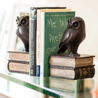 Owl on Books Bookend Set | Danya B.
