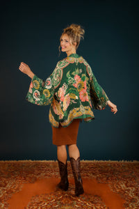 Powder Design Folk Art Floral Kimono Jacket