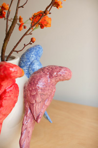 Ceramic Parrot Vase