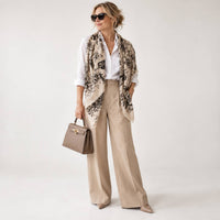 Cozy Botanical Oversized Square Scarf - Ellison+Young