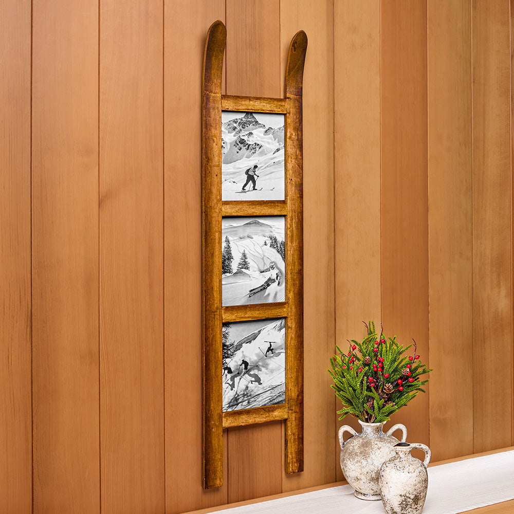 Wood Sled Hanging Photo Frame, 2 Sizes