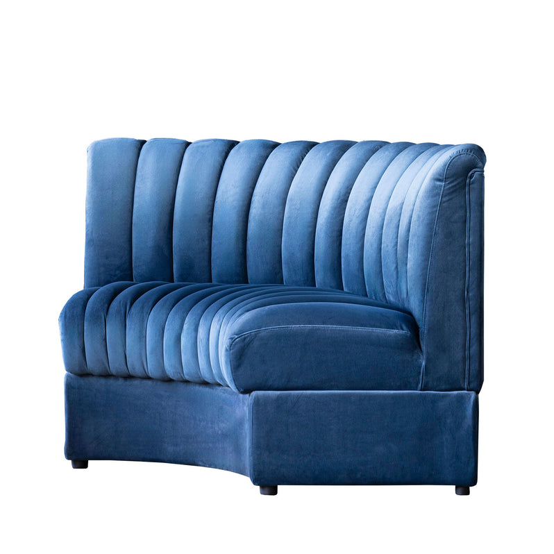 Estelle, Navy Curved Modular Sofa