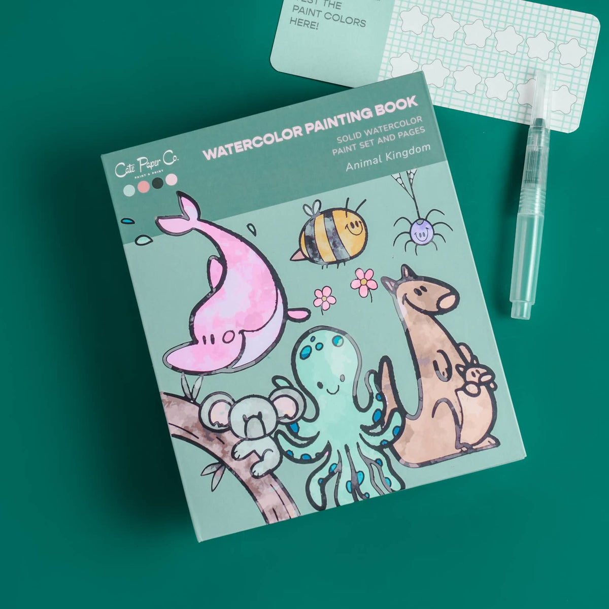 Watercolor Book and Paint Set - Animal Kingdom