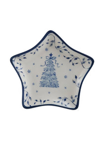 Ceramic Shaped Dish with Holiday Image, 3 Styles