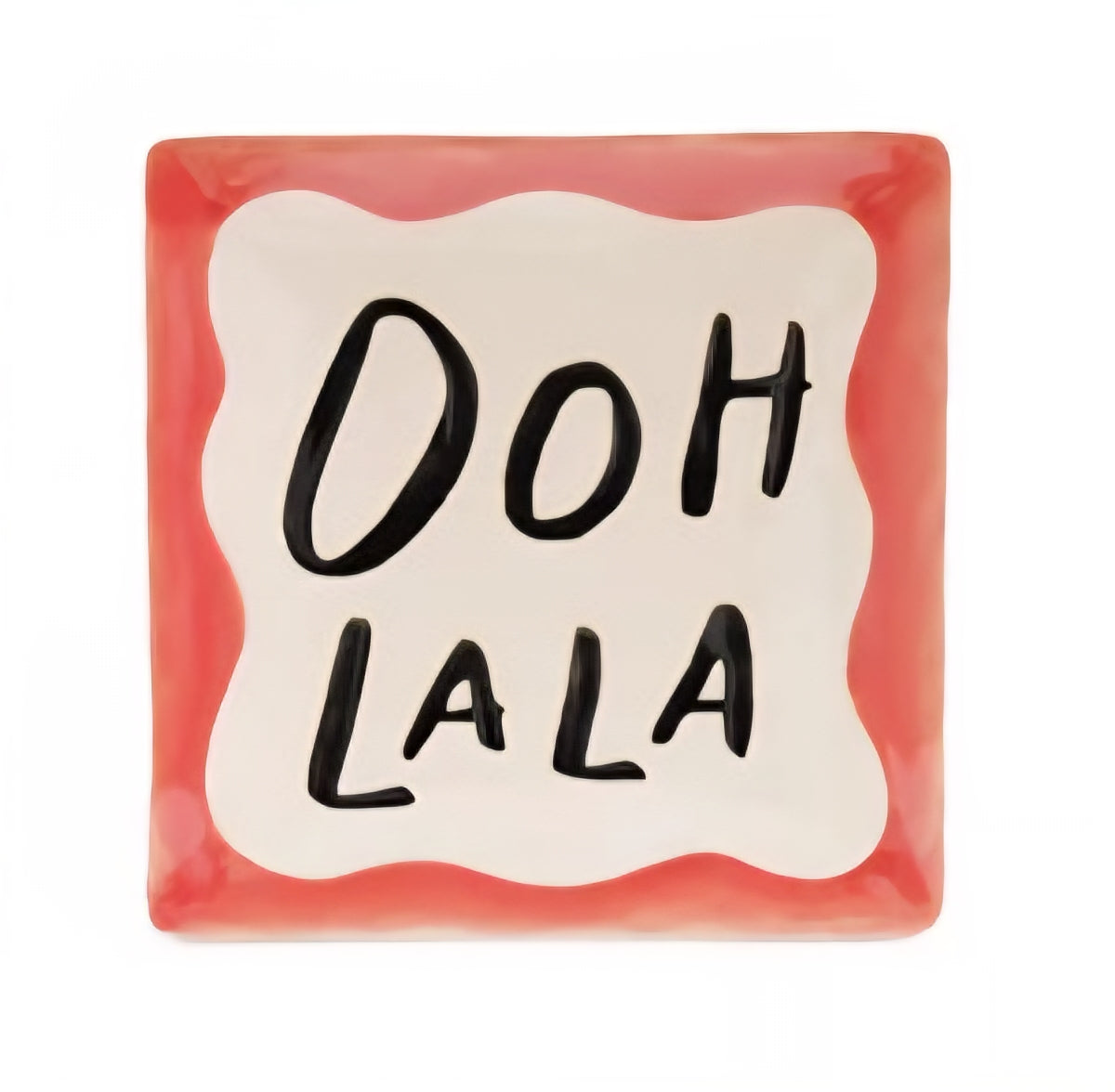Stoneware Dish with Culinary Sayings