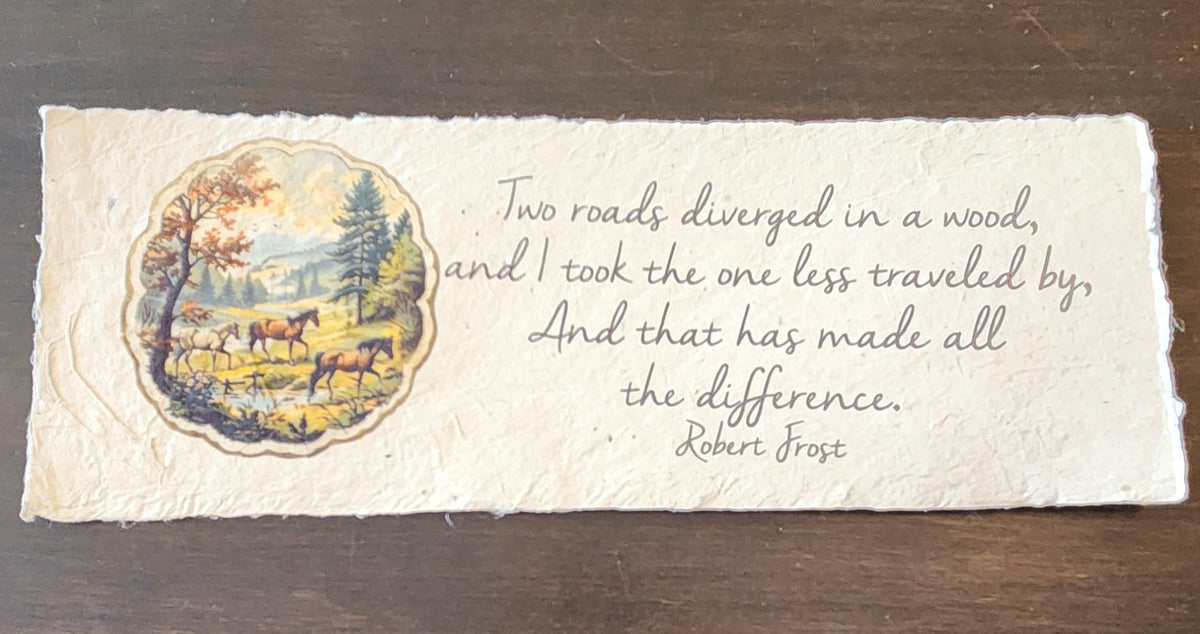 Nature Inspirational Quote on Handmade Paper Print