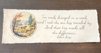 Nature Inspirational Quote on Handmade Paper Print