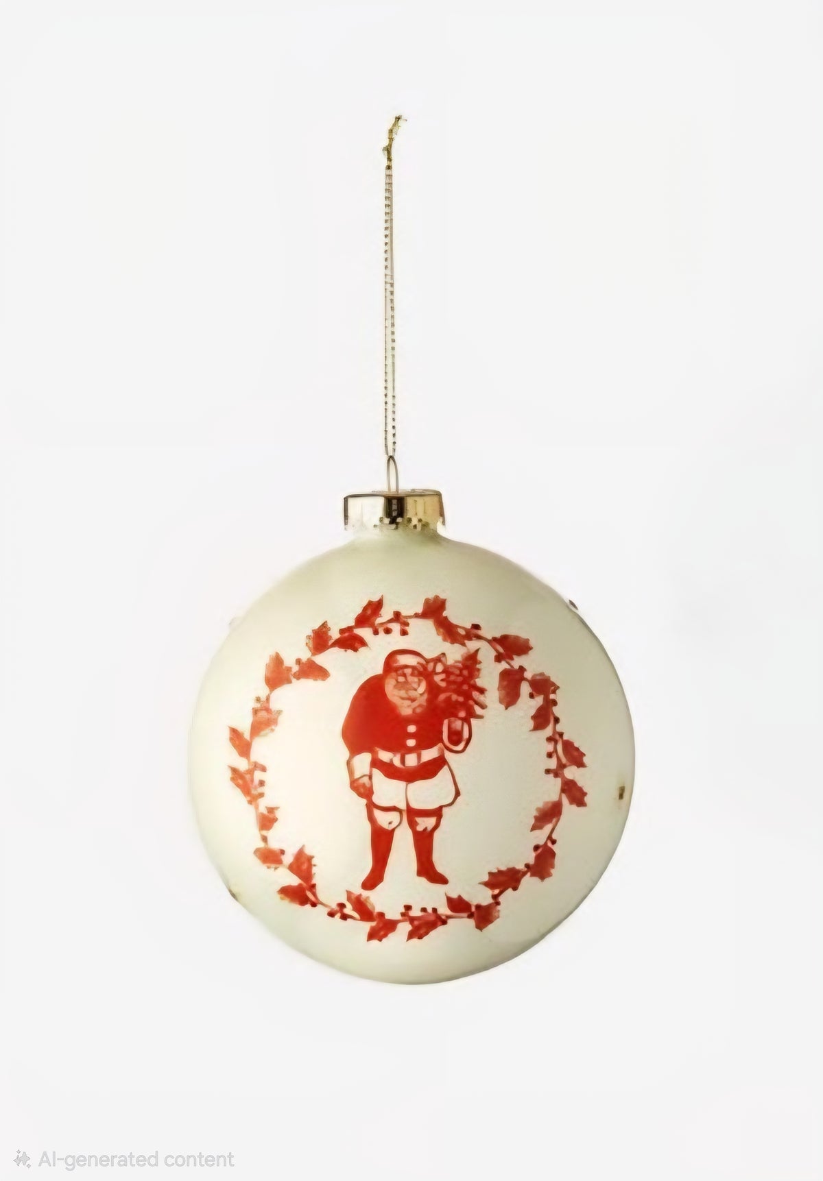 Yuletide Glass Ball Ornament, 2 Styles, 5"