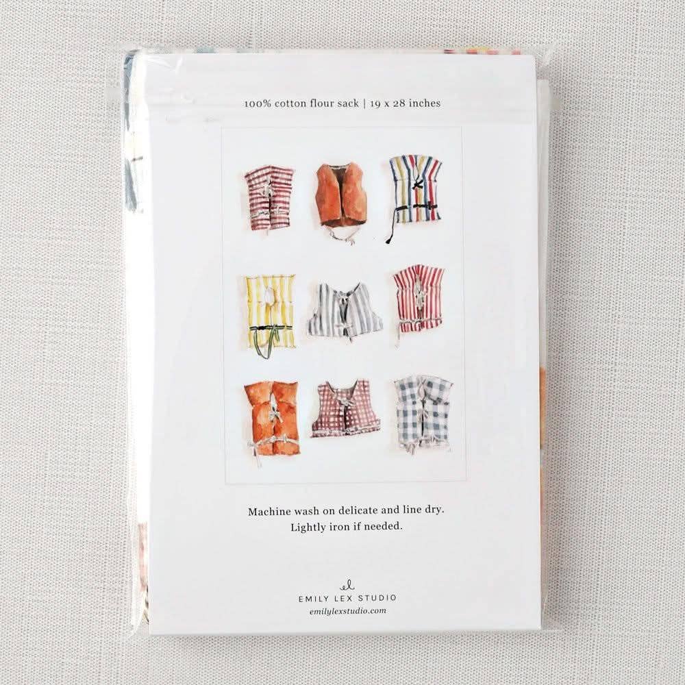 Boat Coats - Cotton Flour Sack Tea Towel