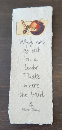 Nature Inspirational Quote on Handmade Paper Print