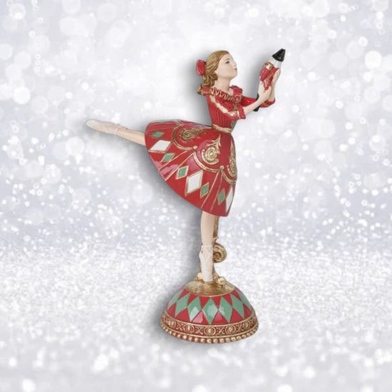 Nutcracker Clara on Drum 8.5"