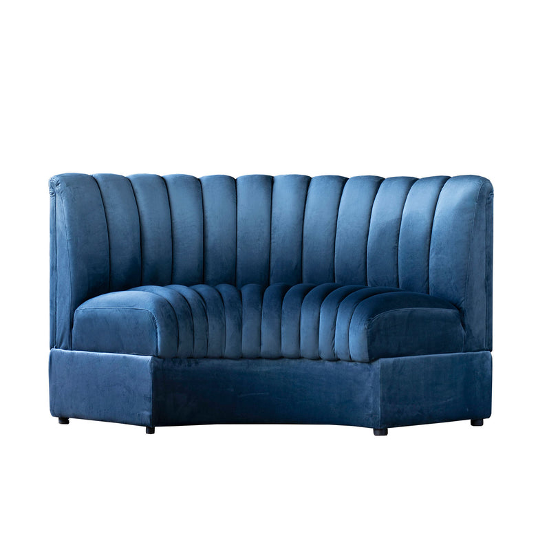 Estelle, Navy Curved Modular Sofa