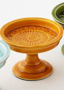 Enameled Iron Pillar Candle Holder