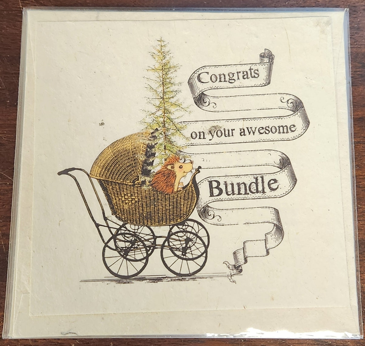 Wildflower Seeded Paper Post Card With Envelope 6x6