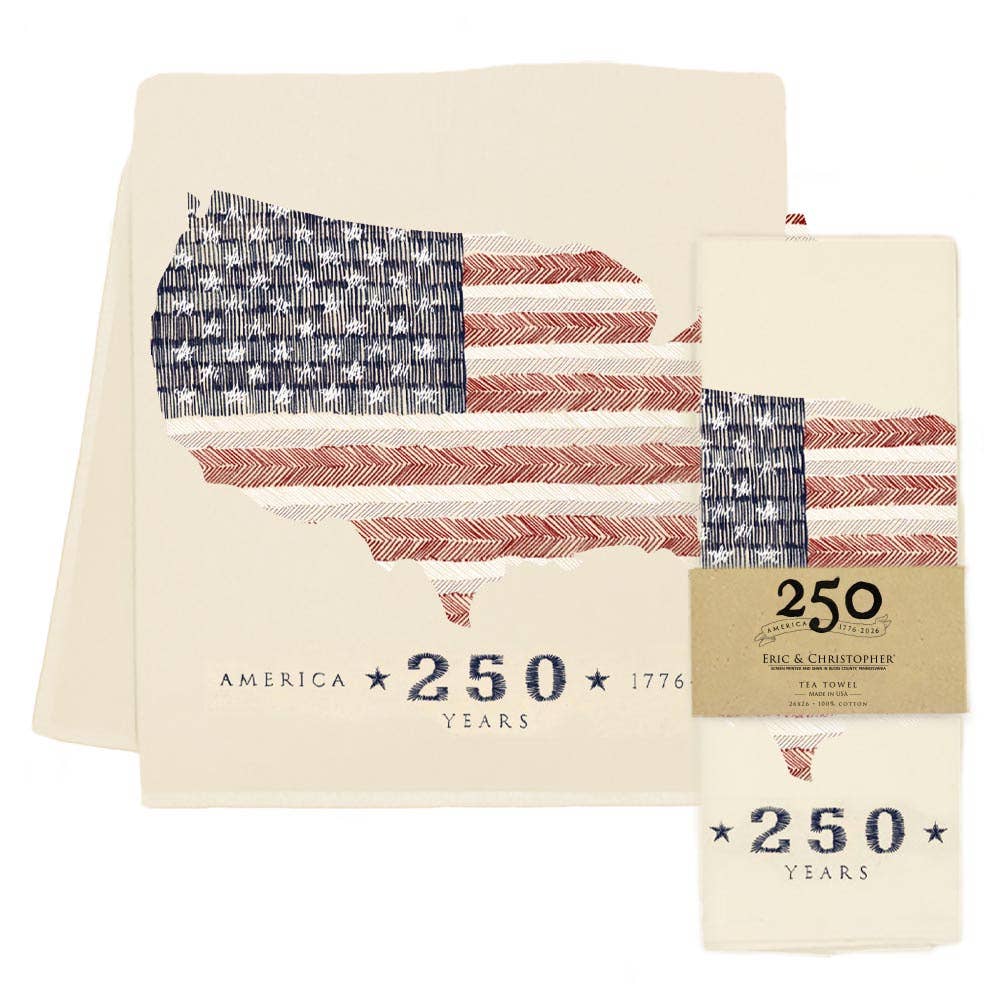 USA Map Tea Towel (250th) | Eric & Christopher