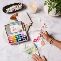 English Countryside Watercolor Painting Kit