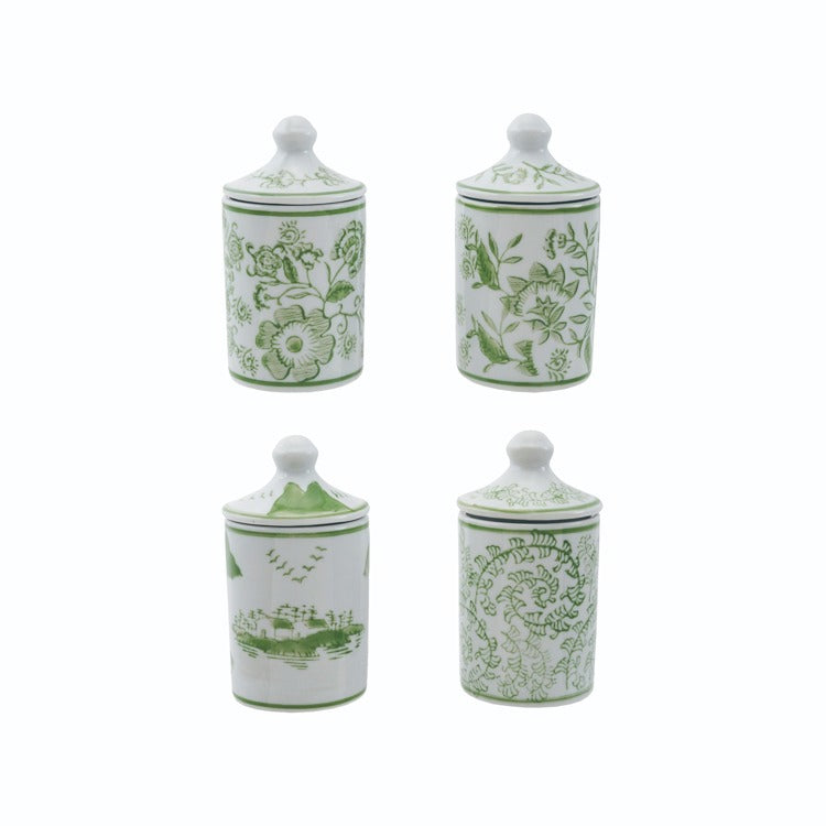 Green Spice Jars