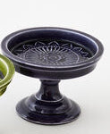 Enameled Iron Pillar Candle Holder